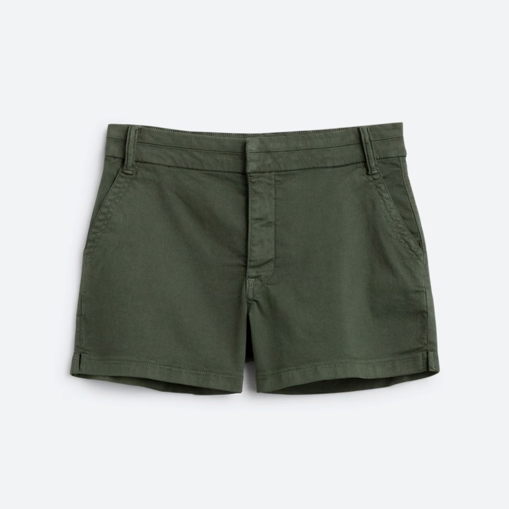 Olive Green Palmer High Rise Chino Short Size 4